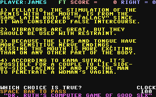 Dr. Ruth's Computer Game of Good Sex