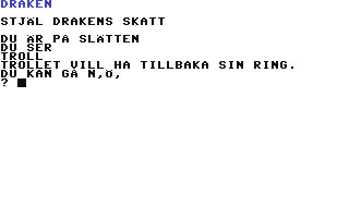 Draken & trollet - Commodore 64 game