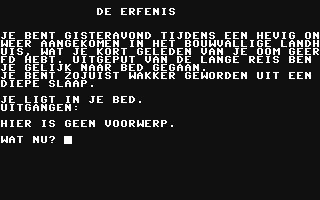 Erfenis, De - Commodore 64 game