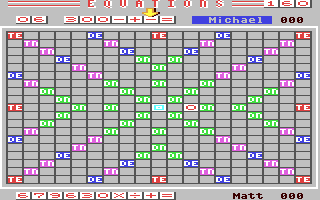 Equations - Commodore 64 game