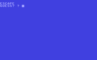 Escape - Commodore 64 game