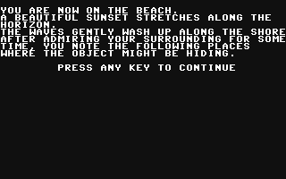 Find the Object! - Commodore 64 game