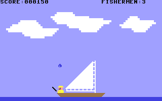 Frantic Fisherman - Commodore 64 game