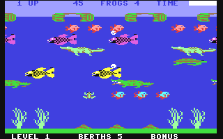 Frogger II - Three Deep - Commodore 64 game