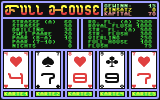 Full House - Commodore 64 game