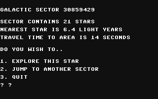 Galactic Frontier - Commodore 64 game