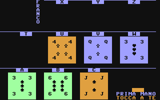 Gioco della Scopa a Tre Carte