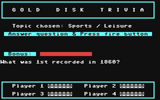 Gold Disk Trivia