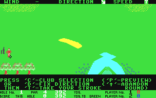 Handicap Golf - Commodore 64 game