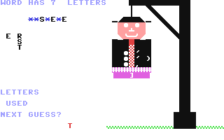 Hangman 64 - Commodore 64 game