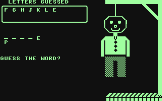 Hangman - Commodore 64 game