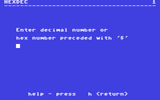 Hexdec - Commodore 64 game