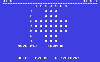 Hi-Q - Commodore 64 game