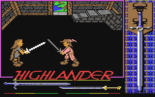 Highlander - Commodore 64 game