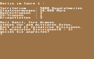 Hitler-Diktator - Commodore 64 game