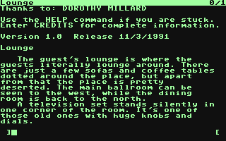 Hotel Hell - Not a Nice Place to Die - Commodore 64 game
