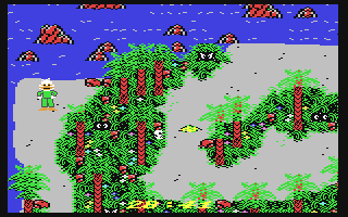 Howard the Duck - Adventure on volcano Island - Commodore 64 game