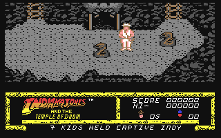 Indiana Jones and the Temple of Doom - Commodore 64 game