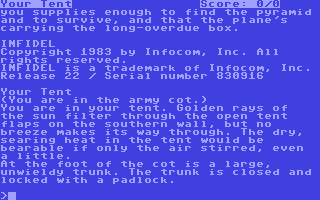 Infidel - Commodore 64 game
