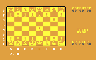 Input Schach - Commodore 64 game