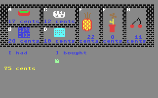 Ladders to Learning - Corner Store - Commodore 64 game