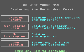 Ladders to Learning - Explorers vI - Go West Young Man