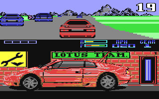 Lotus Esprit Turbo Challenge - Commodore 64 game