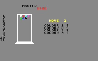 Master Mind - Commodore 64 game