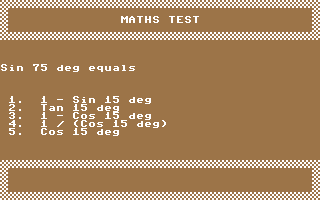 Mathematics Test - 'O' Level