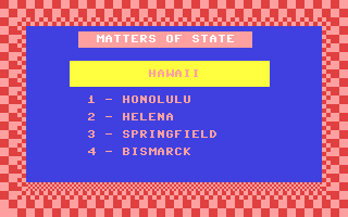 Matters of State