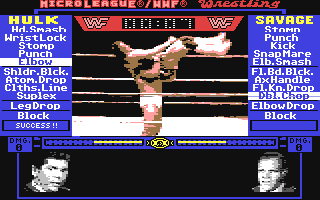 MicroLeague/WWF Wrestling - Commodore 64 game