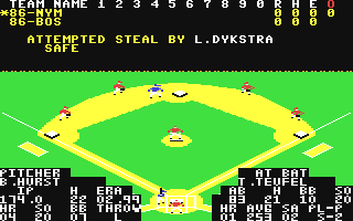 MicroLeague Baseball II - Commodore 64 game