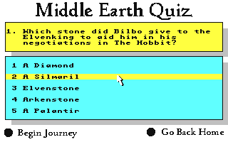 Middle Earth Quiz