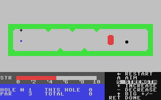 Miniature Golf - Commodore 64 game