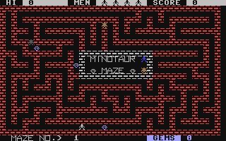 Minotaur Maze - Commodore 64 game