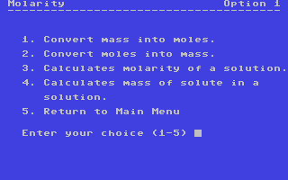 Molarity