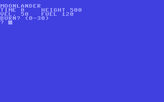 Moonlander - Commodore 64 game