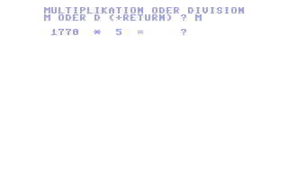 Multiplikation und Division