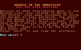 Murder in the Monastery