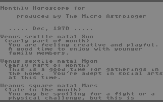 Micro Astrologer, The