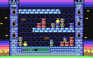 Nanako in Classic Japanese Monster Castle - Commodore 64 game