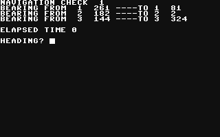 Nautical Navigation - Commodore 64 game