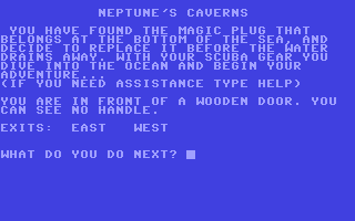 Neptune's Caverns - Commodore 64 game
