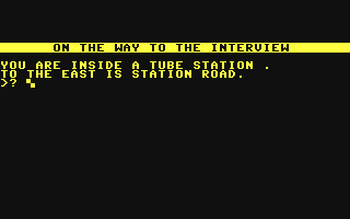 On the Way to the Interview - Commodore 64 game