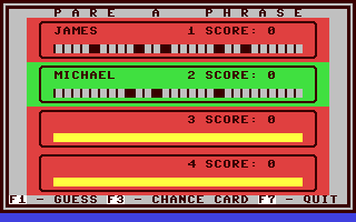 Pare a Phrase - Commodore 64 game