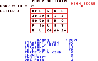 Poker Solitaire