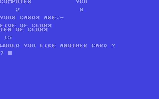 Pontoon - Commodore 64 game