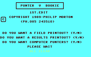 Punter v Bookie