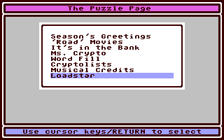 Puzzle Page #103, The - Commodore 64 game
