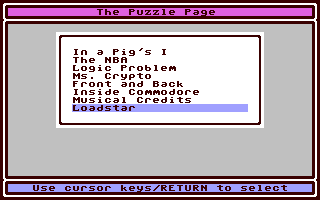 Puzzle Page #113, The - Commodore 64 game